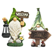Load image into Gallery viewer, Dbvnnsy Funny Resin Garden Gnome with Solar Light, Outdoor Solar Powered Gnome Statue for Yard, Lawn, Patio and Decorative Garden Ornament, Lantern
