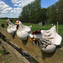Load image into Gallery viewer, NogrAx Waterproof Garden Decorations - Large Sculpture Ornaments for Lawn, Courtyard, Porch, and Front Door - Outdoor Gifts for Women, Adding Beauty and Decor to your Outside Space (Funny Cock B)
