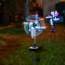 Load image into Gallery viewer, Mumuve Solar Power Windmill Light Outdoor Garden Decoration LED Garden Landscape Lights Waterproof Night Light Rainbow Gnome Statue
