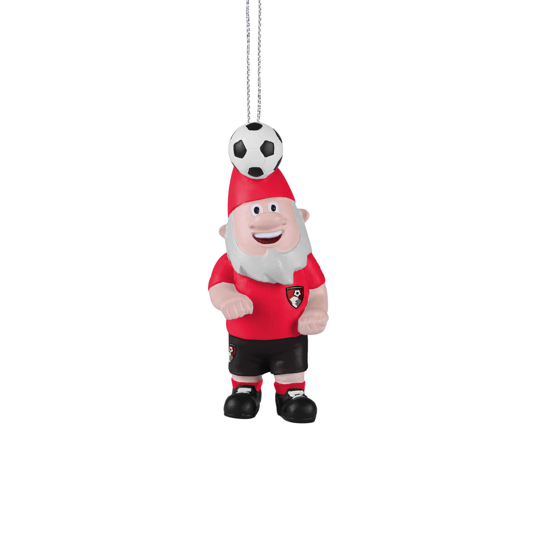 FOCO Championship Football Bournemouth Fan Gnome Hanging Christmas Ornament Decoration