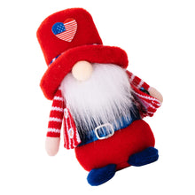 Load image into Gallery viewer, Cabilock 3pcs Independence Day Gnome Statue Funny Garden Ornaments Plush Gnome Doll Decor
