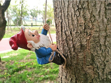 Load image into Gallery viewer, LYQTloml Climbing Gnomes Tree Decor - Cute Gnome Garden Statue Art Resin Dwarf Sculpture for Yard Outdoor Decoration Ornaments
