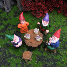 Load image into Gallery viewer, Creative Resin Gnome Garden Decor 6-Piece Set: Christmas Crafts, Mini Landscapes, Elf Ornaments, Dwarf Gathering Sculptures, Innovative Figurines.
