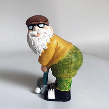 Load image into Gallery viewer, Mcuhm Garden Gnome Ornament - Handmade Resin Golfing Gnome Statue, Lightweight &amp; Weatherproof Outdoor Decor for Garden, Patio, Yard for Gnome Lovers &amp; Handmade Collectors
