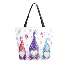Load image into Gallery viewer, ZZXXB Gnome Star Reusable Grocery Shopping Bag Canvas Tote Bag Large Collapsible Washable Handbag Shoulder for Women
