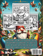 Load image into Gallery viewer, Gnome Shenanigans Adult Coloring Book: Fantasy Coloring Book of 50 Gnomes up to Mischief, for Relaxation and Mindfulness
