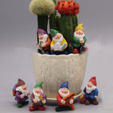 Load image into Gallery viewer, Mini Gnomes Set of 7 - Fairy Garden Accessories, Tiny Gnome Figurines for Miniature Fairy Garden Decor, Plant Pot Decorations

