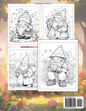 Load image into Gallery viewer, Valentine Gnomes Coloring Book: Gnome Magic Coloring Pages with Valentine Scenes for All Ages Stress Relief &amp; Seasonal Joy
