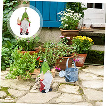 Load image into Gallery viewer, Happyyami Solar Garden Ornaments Garden Gnome Statue Solar Path Lights Outdoor Decor
