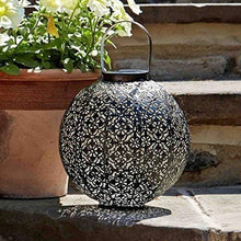 Load image into Gallery viewer, Garden Mile® Large Damask Solar LED Silhouette Lantern Lights Solar Lights Patio Table Lights Garden Lighting Landscaping Lights (Large Damask)
