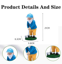 Load image into Gallery viewer, KURKUR Garden Golf Gnome Statues,Outdoor Golfing Gnome Garden Ornaments,Funny Golfer Gnome Decoration Elf Dwarf Figurines Golfers Gifts For Patio Yard Porch Lawn
