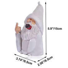 Load image into Gallery viewer, Lethogety Middle Finger Figurine Ornaments, Funny Garden Gnomes Outdoor Statues 5.9 Inch Naughty Smoking Wizard Dwarf Sculpture Decoration for Lawn Patio Outside Yard Decor Housewarming Easter Gift
