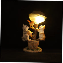 Load image into Gallery viewer, BESPORTBLE Solar Cat Statue Light Resin Outdoor Garden Decor Adorable Animal Sculpture for Lawn and Patio Cozy Illumination for Courtyard Parties and Landscape

