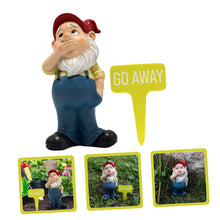 Load image into Gallery viewer, Happyyami 1set Garden Gnome Statue Funny Gnome Decor for Outdoor Spaces Durable Garden Marker for Lawn Patio for Nature Lovers Housewarming
