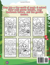 Load image into Gallery viewer, Tiny Gnome Village Coloring Book for Kids Ages 4–8: Cute Garden Gnomes, Mushroom Houses, and Magical Forest Scenes – Fun and Easy Coloring Pages for Boys and Girls
