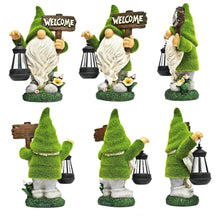Load image into Gallery viewer, Dbvnnsy Funny Resin Garden Gnome with Solar Light, Outdoor Solar Powered Gnome Statue for Yard, Lawn, Patio and Decorative Garden Ornament, Lantern
