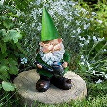 Load image into Gallery viewer, Fun Garden Ornament Wilf The Gnome With Watering Can, Ideal For Pond, Garden Decoration
