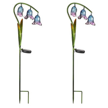 Load image into Gallery viewer, Solar lamp – bluebell design, pack of 2
