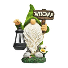 Load image into Gallery viewer, Dbvnnsy Funny Resin Garden Gnome with Solar Light, Outdoor Solar Powered Gnome Statue for Yard, Lawn, Patio and Decorative Garden Ornament, Lantern
