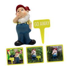 Load image into Gallery viewer, POPETPOP 2sets Outdoor Resin Gnome Decoration Labels Cute Red-hatted Garden Gnome for Lawn Patio and Courtyard and Lightweight Garden Ornament
