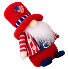 Load image into Gallery viewer, Cabilock 3pcs Independence Day Gnome Statue Funny Garden Ornaments Plush Gnome Doll Decor
