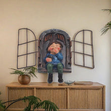 Load image into Gallery viewer, NIWWIN Garden Gnome Statue, Sculpture Tree Decoration, Funny Figurines Decor Ornaments for Lawn Patio Yard Decorations, Novelty Interesting Gifts. (Female)
