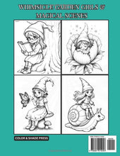 Load image into Gallery viewer, Gnome Coloring Book: Whimsical Garden Girls and Magical Scenes | Perfect for Relaxation, Stress Relief &amp; Creative Fun
