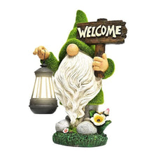 Load image into Gallery viewer, Dbvnnsy Funny Resin Garden Gnome with Solar Light, Outdoor Solar Powered Gnome Statue for Yard, Lawn, Patio and Decorative Garden Ornament, Lantern
