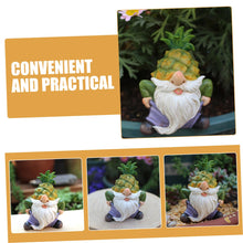 Load image into Gallery viewer, Happyyami Outdoor Gnome Ornaments Resin Craft Gnome Figurine Grandad Garden Ornaments
