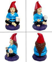 Load image into Gallery viewer, Gnometastic Mini Gnomes - Lady Zen Gnome, 3.75in Meditating Yoga Female Mini Gnome Statue - Mini Gnomes for Fairy Garden, Funny Garden Gnomes Decoration for Yard, Outdoor Lawn Ornament and Home Decor

