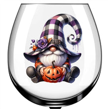 Load image into Gallery viewer, x12 Pumpkin Halloween Gnome Gonk Glass Vinyl Decal Stickers Colour ui128
