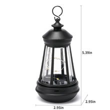 Load image into Gallery viewer, WONDHOME Gnome Solar Lights with Warm White LEDs, Outdoor Hanging Lanterns and Statues, Waterproof, Perfect for Fairy Garden and Patio Decor
