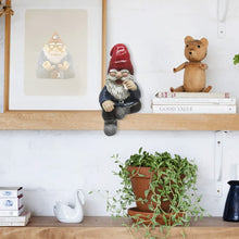 Load image into Gallery viewer, World of Wonders Smoke Break Gnome Shelf Sitter | Collectible Stoner Novelty Gnome Figurine | 420 Home Decor Gifts - 6&quot;
