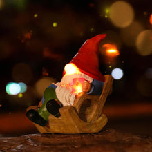 Load image into Gallery viewer, Solar Garden Gnomes Outdoor Statue with Solar Lights,Figurine Lights Solar Garden Yard Decorations Outdoor Decorations for Patio,Yard,Lawn Ornament，Mom Gift Unique Housewarming Gifts
