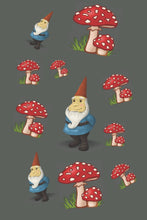 Load image into Gallery viewer, Gnomes And Mushrooms Notebook| Journal for Coworker, Family, Friend and yourself 120 Lined pages 6&#39;x&#39;9 inches: Garden Gnomes and Fly Agaric Journal Notebook | Writing Pad For All Your List Making

