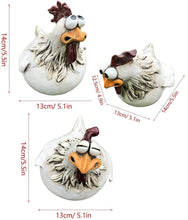 Load image into Gallery viewer, NogrAx Waterproof Garden Decorations - Large Sculpture Ornaments for Lawn, Courtyard, Porch, and Front Door - Outdoor Gifts for Women, Adding Beauty and Decor to your Outside Space (Funny Cock B)
