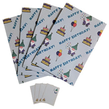 Load image into Gallery viewer, BeFindSee Birthday Wrapping Paper - Gift Wrap - Birthday Gonk - Birthday Gnome
