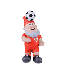 Load image into Gallery viewer, FOCO Officially Licensed Wales Header Ball Football Garden Gnome
