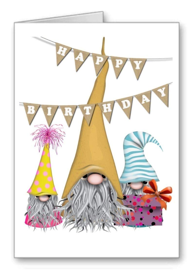 Gonk Gnome Birthday Card Happy Birthday Present (envelope Included)