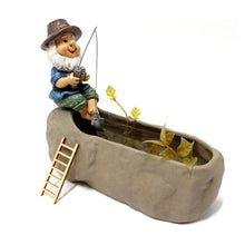 Load image into Gallery viewer, gotyou Garden Gnome, Fish Leprechaun Sitter Funny, Garden Gnomes for Outdoor, Fish Gnome Garden Statue, for Outdoor, Patio, Lawn, Courtyard, Balcony
