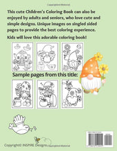 Load image into Gallery viewer, Garden Gnome Kids Coloring book: Gnomes in the Neighborhood, Whimsical Designs Coloring Book - 50 Designs!
