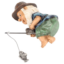 Load image into Gallery viewer, Outdoor Garden Gnome, UV Resistant Fishing Gnome Nanny Interesting No Fade for Pond
