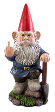 Load image into Gallery viewer, DWK Small Angry Garden Gnome with Shovel Figurine, 9 Inches
