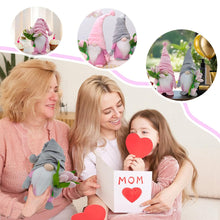 Load image into Gallery viewer, Zemolo 2pcs Spring Gonk Gnome Decorations, Plush Gnome Faceless Doll with Spring Tulip Bouquet Handmade Swedis Dwarf Elf Table Ornaments Gift for Her Women Mom
