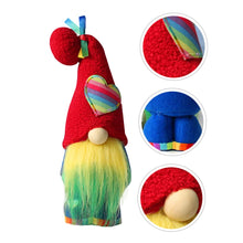 Load image into Gallery viewer, Cabilock High Hat Plush Doll Garden Gnome Ornament for Fairy Garden Micro Gnome Figurines Christmas Plush Doll Ornaments Miniature

