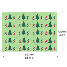 Load image into Gallery viewer, BeFindSee Festive Holiday Paper - Gift Wrap - Festive Gonk - Festive Gnome
