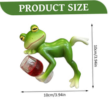 Load image into Gallery viewer, DAGLLGEW Garden Ornaments Outdoor Frog Statue Resin Frog Decor Hanging Plant Decorations for Flower Pot Patio Yard Lawn Ornament Garden Gnomes
