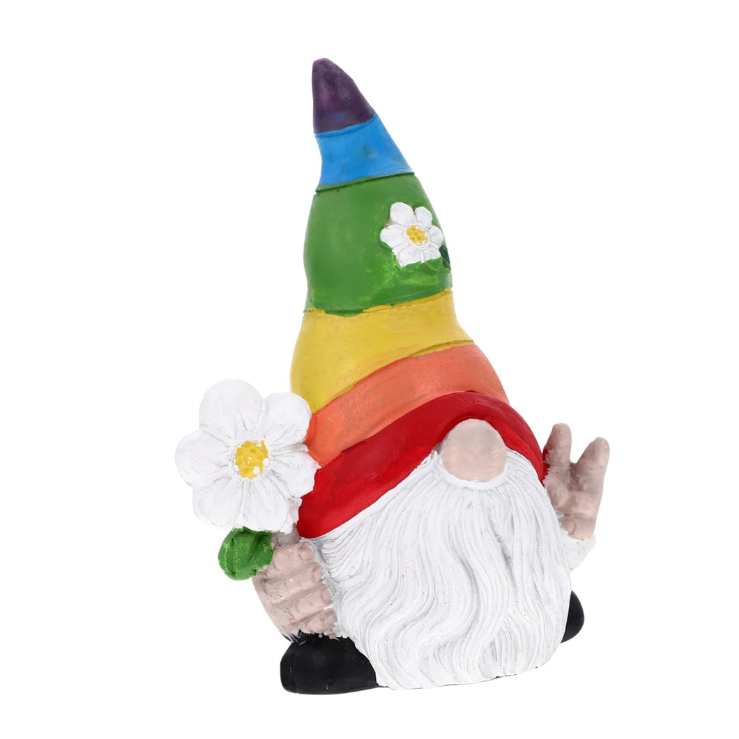 Toddmomy 2pcs Garden Gnome Doll Handmade Resin Statue for Home Decor and Garden Layout and Charming Ornament for Indoor and Outdoor Spaces