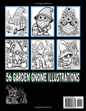 Load image into Gallery viewer, Gnome Coloring Book For Adults: 56 Garden Gnome Illustrations for Mindful Relaxation, A Bold and Easy Coloring Book to Unwind and Relieve Stress (Gnome Life coloring books)
