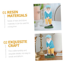 Load image into Gallery viewer, ANDRESLAD Golf Dwarf Statue Resin Gnome Figurine Garden Gnome Decor Outdoor Statue Funny Garden Ornament
